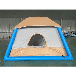 Four Season Inflatable Camping Tent Portable Double Layer Folding