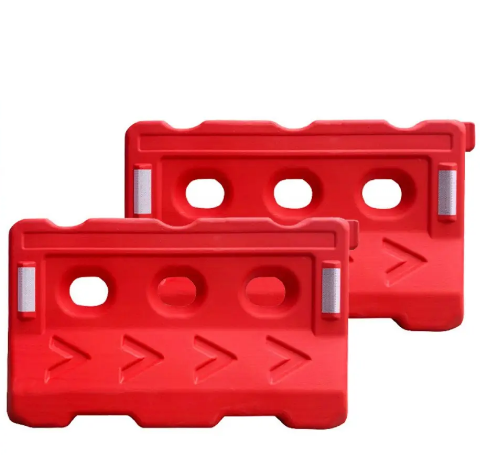 Red plastic guardrail rotoplastic mold product plastic protective safety bar