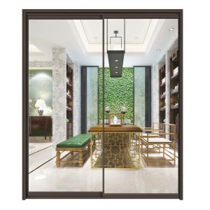 Commercial Glass Door With ≤2.1 Heat Insulation Coefficient From Aluminium