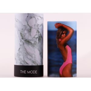 CMYK Printing Paper Tube Packaging , Underwear Cylinder Tube Packaging