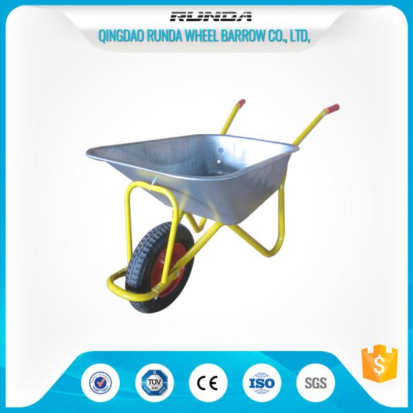 Buy Europe Style Heavy Duty Steel Wheelbarrow 5.5CBFT 160kgs Load TUV SGS Approval at wholesale prices