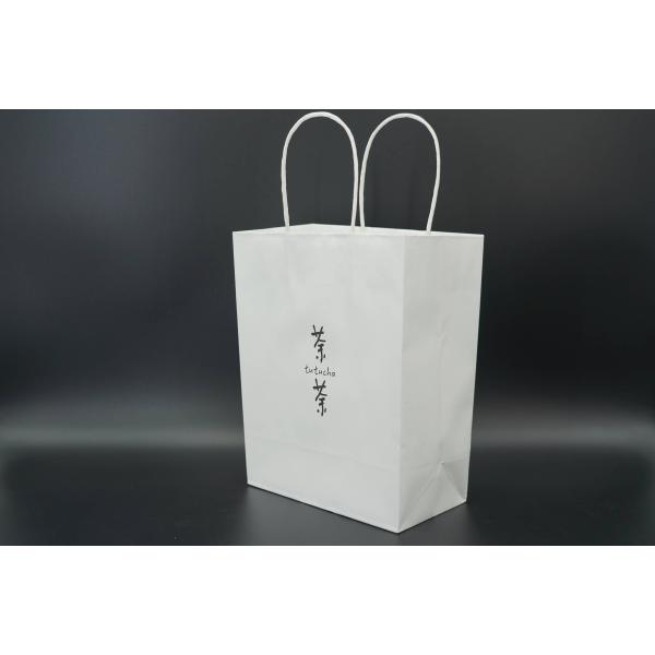 Custom Factory Price Lovely Gift White Kraft Paper Bag Fancy Design Wist Kraft Paper Bag