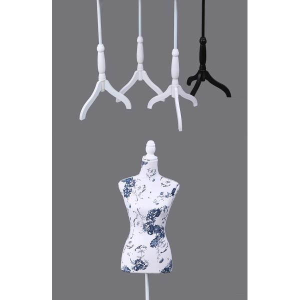 Factory direct sales foam cloth female model clothing display props bust printed linen cloth pin-inserable cloth