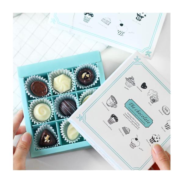 Buy Macaroon Empty Chocolate Boxes Stamping Custom Valentine'S Day Chocolate Box at wholesale prices