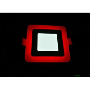 Super Slim 6 Watt Led Panel Light Square Concealed Cold White With Red Edge Lit