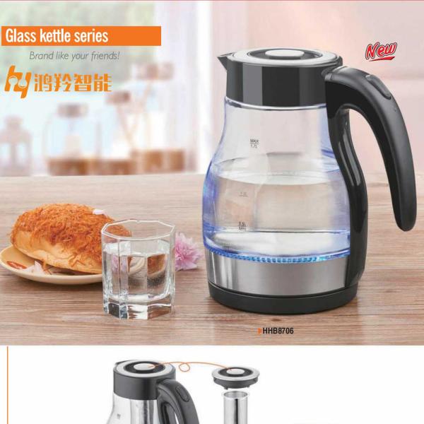 Mechanical Control Electric Glass Kettle Perfect for Household Tea Time
