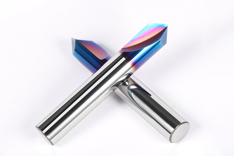 65° Straight Flute Tungsten Carbide End Mill with 65HRC Hardness and 3 Years Warranty for CNC Chamfering