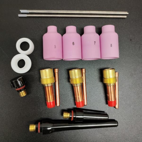 WP-17/18/26 TIG Welding Torch Consumables Kit for 1.6mm/2.4mm/3.2mm Electrodes