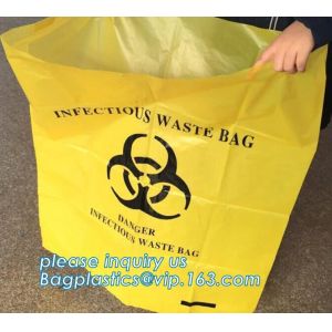 Autoclavable Biohazard Bags, Medical Waste Bags, Self Adhesive Sealing Tape
