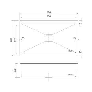 16 Gauge Undermount Workstation Sink