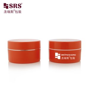 SRSJK 100g 150g Empty Plastic PP Cream Jar Container Double Wall Glossy Matte In