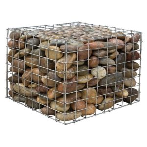 1mx1mx1m Welded Wire Gabion Cage Heavy Duty Galvanized
