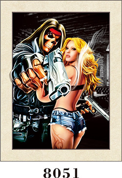 Sexy Women Painting 5d Photography For Restaurant / Custom Lenticular Printing