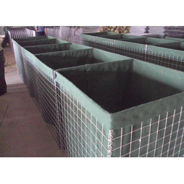 Galfan 50CM*1M*1M*80MM*100MM Hesco Barrier Gabion Box / Gabion Stone Cages