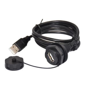 Rohs Industrial Ethernet Connector Male USB 2.0 To Female Panel USB 2.0 Cable