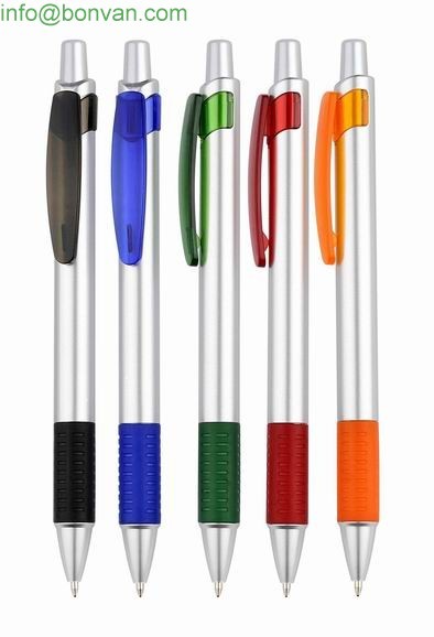 Buy China manufacture professional ball pen producer,silver body plastic ball pen at wholesale prices