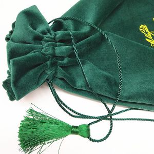 Microfiber Ornaments Fabric Drawstring Gift Bags Lovely Small 20x25cm