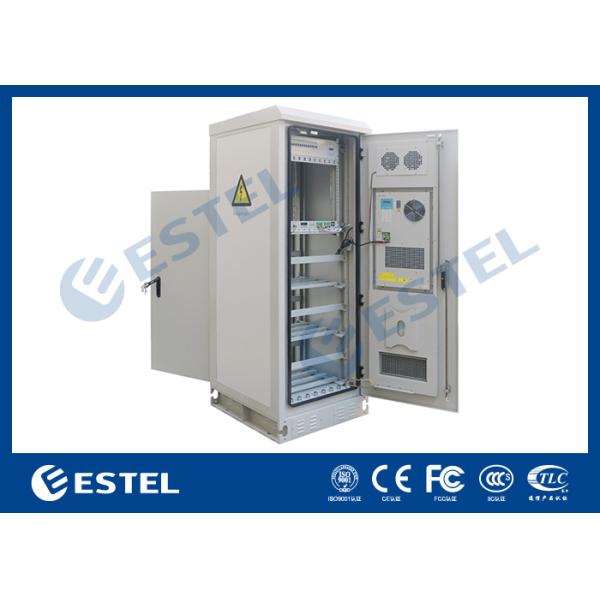 Temperature Control Custom Made Antitheft Outdoor Telecom Cabinet With Front