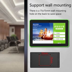 8 inch wall mount business Touch screen POE NFC android tablet pc with LED light