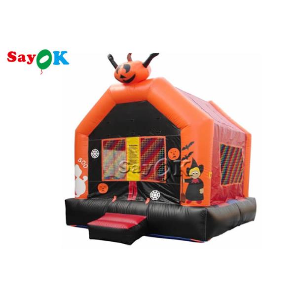Buy PVC Tarpaulin Halloween Pumpkin Inflatable Jumping Castle Bounce House at wholesale prices