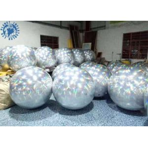 Airtight Double Layer Disco 8m Inflatable Chrome Ball