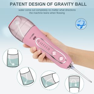 300ml Rechargeable Electric Oral Irrigator with 5 Modes and 2500mAh Battery