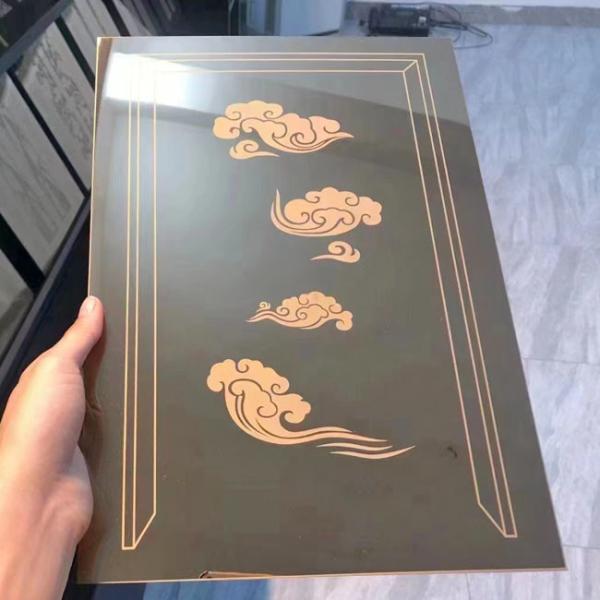 Buy Custom Small Sample Black Etching Stainless Steel Sheet at wholesale prices