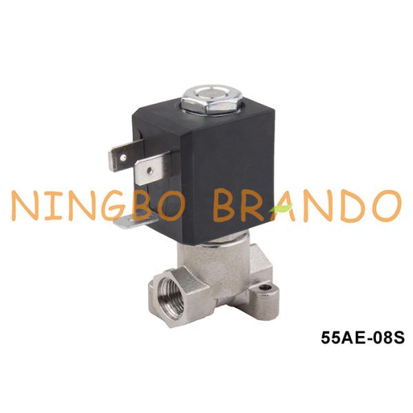 Buy 2 Way Stainless Steel Coffee Machine Solenoid Valve 1/8'' 24VDC 110VAC 220VAC at wholesale prices