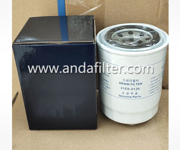 Buy High Quality Hydraulic Oil Filter For Hyundai 31E9-0126 31E9-0126-A at wholesale prices