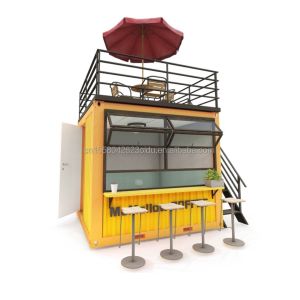 EU 10ft Mini Pop-up Shop Container Coffee Shop Bar Fast-food Restaurant