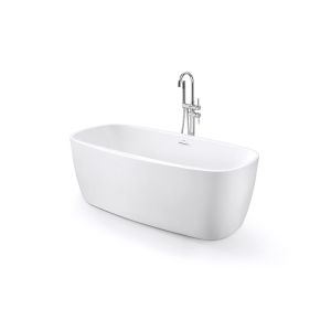 Antibacterial Acrylic Stand Alone Bathtub , SP1840 White Free Standing Bathtub