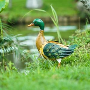 China ODM Metal Duck Animal Garden Ornament Customized Rustproof BSCI on sale