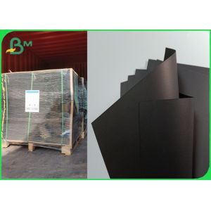 Quality Uncoated Strong Soild Black Cardboard Sheets With 250gsm 300gsm for sale