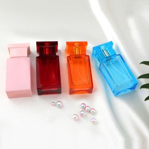 Manufacturers Wholesale Perfume Bottles, Square Transparent High White Glass