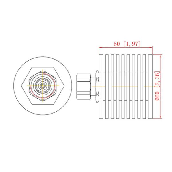 DC-6GHz 30W Dummy Load / Termination Load 4.3-10 Male