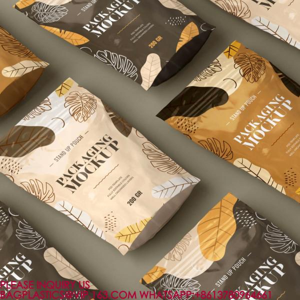 Eco Reusable Food Stand-up Bag Nut Snack Storage Sealed Bag Packaging Aluminum Foil Bag