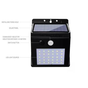 China Yard Solar Sensor 4.5H 7000K LED Fence Light on sale