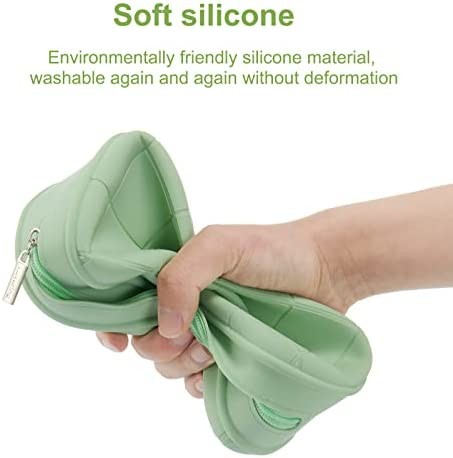 Durable Travel Silicone Cosmetic Bags Shockproof Lipstick Portable Versatile Zipper