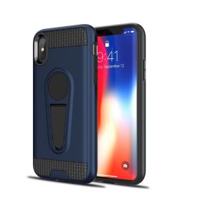 Wang PC+TPU Armor Case with with Kickstand Car Magnetic Absorption Function for