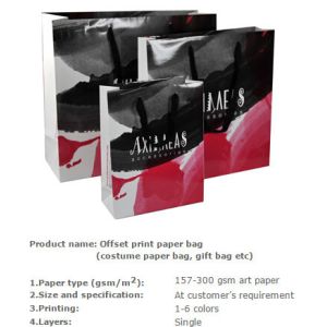 Glossy cardboard luxury paper garment carrier bag wholesale,Medium luxury