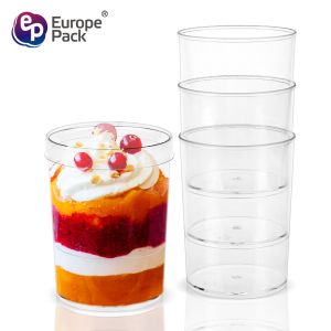 BPA free cylinder shape 93ml disposable plastic cup with lid