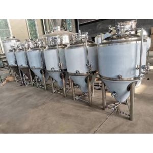 80mm Polyurethane Insulation Conical Beer Fermentation Tank for Fermenting