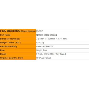 Inched Type BCE36TN BCH57 Punch Stamping Outer Ring Needle Bearing