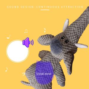 Dog Toy Velvet Soft and Squeaky Chew Toy for Pet Dogs Interactive Molar Toy