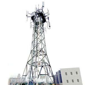 Galvanized Steel Lattice Cell Phone Tower Q235 65m Telecommunication Towers