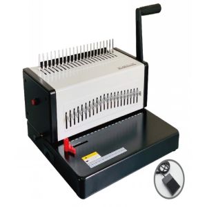 Manual A4 Plastic Comb Strips Punch And Binding Machine