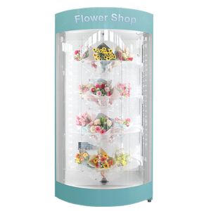 Rose Fresh Flower Vending Machine Self Service With Remote Control CE FCC