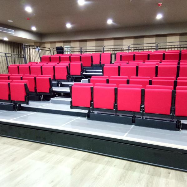Buy VIP Comfortable Retractable Indoor Bleachers For Auditorium Venue at wholesale prices