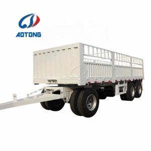 2/3 Axle Dump Draw Bar Trailer Full Trailer with 28 Ton Two Speed Landing Gear