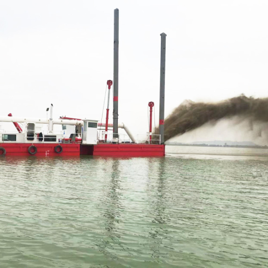 Dredger components close-up